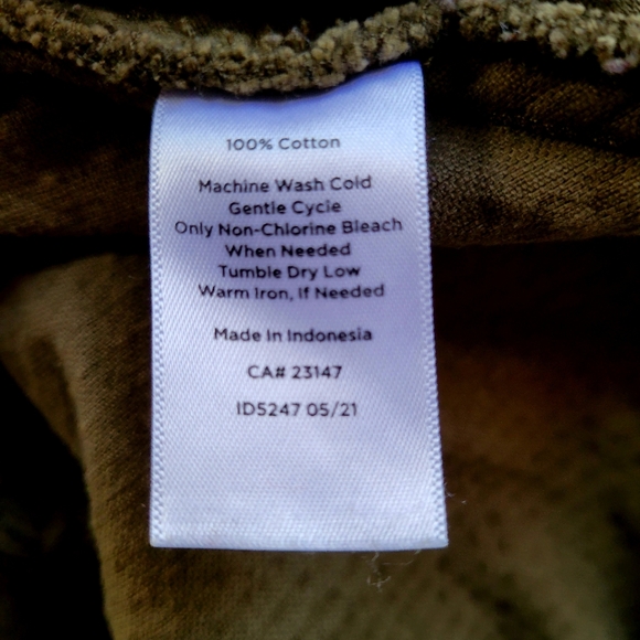 Talbots Olive Green Corduroy  Mini Skirt WITH POCKETS - Picture 2 of 7